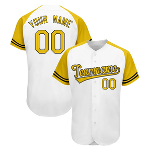 Uniforme de béisbol en blanco OEM impresión Digital Logo nombre cosido a rayas botón Unisex personalizado béisbol Jersey conjuntos 100% poliéster - Product Image 2