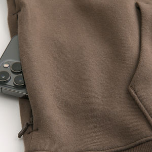 Sudadera Unisex de Punto Grueso con Capucha, Blanca Lisa, de Algodón Suave, Ajuste Cómodo, Uso Diario Casual, Invierno - Product Image 5