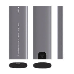 Aluminum Type-C M.2 <b>SSD</b> Enclosure NVME <b>External</b> Casing Compatible with NGFF & NVME 2230/2242/2260/2280 <b>SSD</b> - Product Image 6