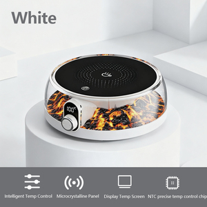 Xách tay 220V Mini nóng chai ấm hơn USB hạt gỗ cốc nóng cà phê cốc-pad USB nóng khay Sưởi ấm Coaster Quà Tặng mùa đông - Product Image 4