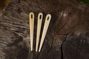 Aiguille à broder en corne de buffle, écologique, faite à la main, pointe aiguë, pour laine et fil, accessoire de couture durable pour le tufting et la couture - Product Image 2