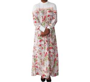 XXL Ladies Elegant Simple Design Islamic Dress Breathable Chiffon Georgette Girls' Abaya Burka Printed Traditional Muslim - Product Image 1