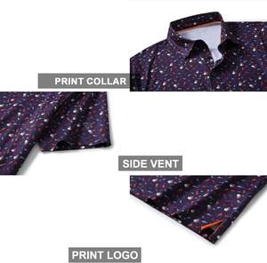 Polos informales de alta calidad OEM a precio de fábrica para hombre, Polo bordado transpirable de secado rápido a granel para Polo personalizado - Product Image 4