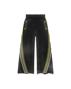 ชุดวอร์มกางเกงเหงื่อของผู้ชายแบบรูดซิปผ้าเกล็ดปลาแบบปรับแต่งได้พิมพ์ลายสไตล์วินเทจซักได้ระบายอากาศได้ดี - Product Image 4