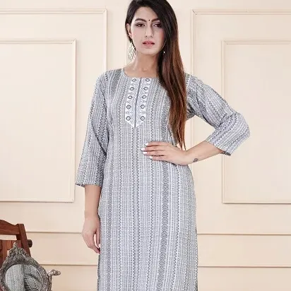 Premium Quality Indian Women Stylish Ethnic Wear Fabulous Women Kurta Set Available at wholesale Price Export from Manufacturer
