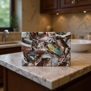 Encimeras de Piedra Natural Pulida para Baño y Cocina, Encimeras de Granito Carrara Calacata Modernas Prefabricadas en Diversos Tamaños para Hoteles - Product Image 3