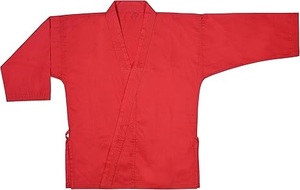 Top Trending Professional Wholesale Your Own LOGO Venta caliente Color rojo Trajes de Karate sólidos Transpirable Etiqueta privada Trajes de karate - Product Image 3