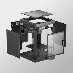 Imprimante 3D FDM automatique Elegoo Centauri Carbon à double extrudeur avec plateau chauffant en aluminium pour les industries de laboratoire, compatible avec le matériau PLA - Product Image 6