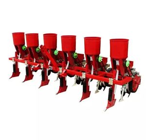 Semoir à maïs pneumatique à 4 rangs monté sur tracteur, semoir de précision pour maïs, machinerie agricole avec boîte à engrais - Product Image 2