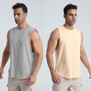 รับผลิตเสื้อกล้ามออกกำลังกายผู้ชายแบบขายส่ง OEM ผู้ผลิตและผู้จัดจำหน่าย รับผลิตเสื้อผ้าออกกำลังกายภายใต้แบรนด์ของลูกค้า - Product Image 1