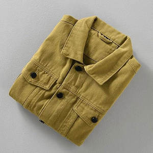 Vêtements de mode hommes veste en jean coupe-vent hommes veste en jean vente chaude hommes veste en jean pour la vente en ligne - Product Image 4