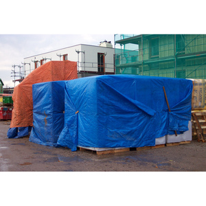 Tarpaulin with eyelets, made of HDPE <b>strip</b> <b>fabric</b>, 90 g/m - Product Image 1