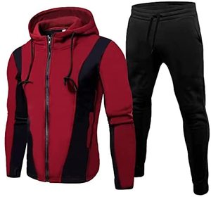 Conjunto Deportivo de Primavera para Hombre, Chándal Atlético Informal de Manga Larga con Cremallera Completa para Correr y Trotar - Product Image 5