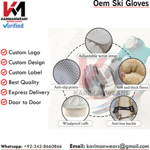 Guantes de Esquí Impermeables Premium para Hombre, Compatibles con Pantalla Táctil, Diseño Largo, Cálidos, para Snowboard, Montañismo y Deportes de Invierno - Product Image 6