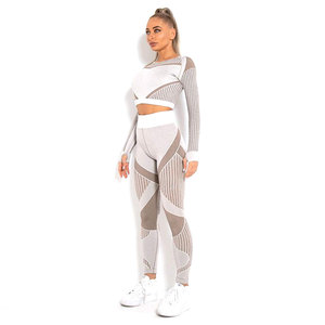 2023 nueva ropa deportiva personalizada conjunto de Yoga para mujer gimnasio entrenamiento conjuntos de Yoga precio barato conjuntos de Yoga para mujer - Product Image 5