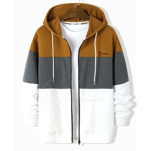 เสื้อฮู้ดมีซิปไซส์ใหญ่สำหรับผู้ชายเสื้อฮู้ดมีสไตล์และทันสมัย - Product Image 1