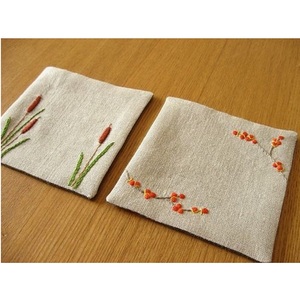 Customized Design Soft Cloth Elegant Linen <b>Coaster</b> for Home Restaurant <b>Table</b> <b>Coaster</b> - Product Image 6