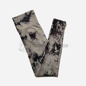 Nouveaux leggings de sport push-up sans couture tie-dye pour femmes taille haute vêtements de sport de fitness taille moyenne avec legging à motif solide - Product Image 5