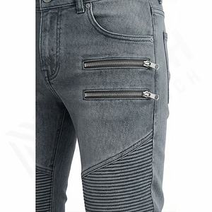 กางเกงยีนส์ผู้ชายปักลายโลโก้ตามสั่ง สำหรับฤดูใบไม้ร่วงและฤดูหนาว ระบายอากาศได้ดี แห้งเร็ว น้ำหนักเบา ปุ่มเทคนิคพิเศษ สีตามสั่ง - Product Image 5