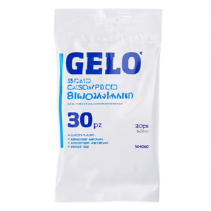 30pcs 8x30cm GELO Transparent Blue Freezer <b>Bags</b> with Ties 504060 - Product Image 2