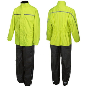 Unisex Waterproof Heavy Duty Rain Suit Men Women <b>Long</b> Rain Jacket Coat Hood <b>Matching</b> Pants Full Body Waterproof Rain Suit - Product Image 1