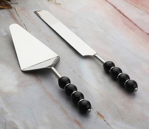Ensemble de serveur de gâteau en acier inoxydable de haute qualité couteau à Dessert de qualité supérieure outils de cuisson élégants pour la fête d'anniversaire et de mariage - Product Image 3