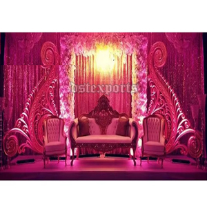 Dernier modèle de décoration de scène de mariage Paisleys Ensemble de décoration de scène de mariage asiatique élégant Décorations de scène de mariage royal anglais - Product Image 1