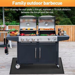 Alfombrilla Grande para Barbacoa, Protector de Parrilla de Doble Cara Resistente al Fuego, Impermeable <span class=keywords><strong>y</strong></span> Antiadherente para Terrazas <span class=keywords><strong>y</strong></span> Patios - Product Image 6