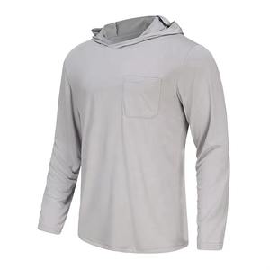 Camisas de Pesca de Bambú para Hombre de Alta Calidad con Protección Solar UPF50+, Color Personalizado, Protección UV para Exteriores, Sudadera con Capucha de Manga Larga, Camisa de Pesca de Alto Rendimiento - Product Image 1