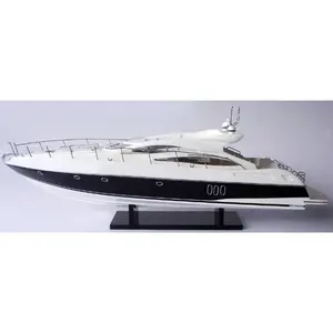 SUNSEEKER PREDATOR 62木船模型/现代游艇模型/手工装饰工艺品