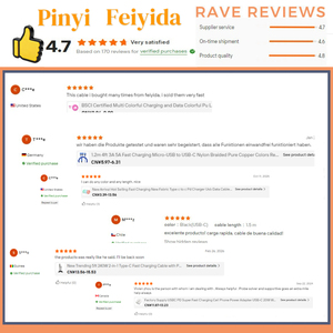 Cable USB Tipo-C Trenzado de Nailon OEM de Fábrica, 3FT 6FT 10FT, <span class=keywords><strong>Carga</strong></span> Rápida 3A para S10e/Note 9/S10/S9/S8 Plus/A80/<span class=keywords><strong>A50</strong></span>/A20 - Product Image 6