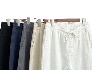 Pantalon d'hiver décontracté en toile pour hommes, yoga, plage, couleurs et logo personnalisés, respirant, séchage rapide, anti-rides, écologique - Product Image 2