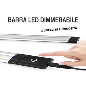 Kit di strisce LED con sensore di apertura della porta 50cm di alimentazione a luce calda inclusa per mobili da cucina sotto armadio ecc.- - Product Image 5