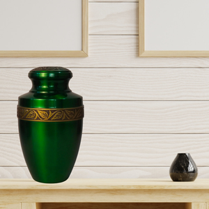 Urnes funéraires en métal écologiques au design élégant pour les cendres humaines, urnes funéraires pour adultes, urnes funéraires artisanales commémoratives - Product Image 4