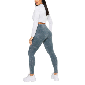 Wholesale Custom Design Sublimation Women <b>Acid</b> <b>Wash</b> <b>Leggings</b> Hot Selling Ladies Fitness Wear Women Custom <b>Acid</b> <b>Wash</b> <b>Leggings</b> - Product Image 2