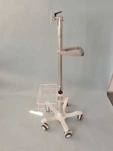 Monitor tanda vital troli portabel monitor aluminium berdiri troli untuk perangkat pemantauan tanda vital - Product Image 2