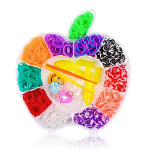 Kit de 600 pièces pour la fabrication de bracelets élastiques faits main pour enfants, en plastique ABS et en métal, jouets de fabrication de bijoux - Product Image 5