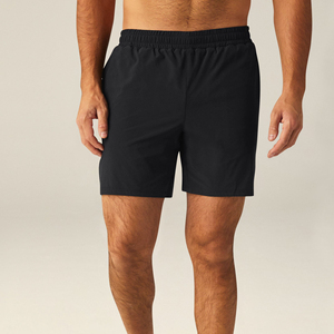 Pantalones cortos para correr 2 en 1 al por mayor, pantalones cortos tejidos para gimnasio, pantalones cortos deportivos de talla grande con logotipo personalizado para hombre - Product Image 1