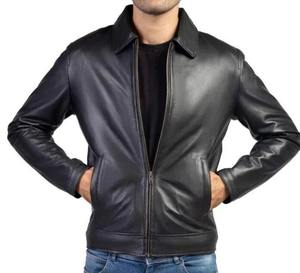 Veste de motard slim fit en cuir véritable et toile enduite pour homme, OEM, hiver, imperméable, coupe-vent, respirante, MS-LJ-091 - Product Image 3