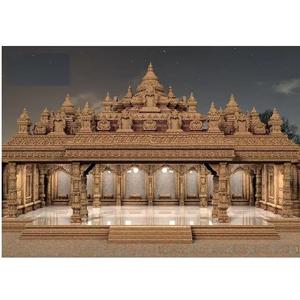 Tendance Extérieur Manavarai Mandap Configuration pour la Nuit de Mariage Personnalisable Style Temple Mandap Sud Indien Mandapam Par Dst Exports - Product Image 1