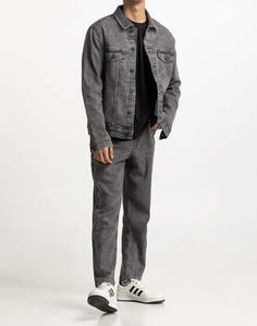 2024 nouveau design personnalisé jeans veste hommes mode lavage unisexe partout impression streetwear denim veste hommes hiver denim veste - Product Image 5