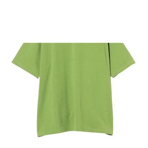 T-shirt décontracté pour homme grande taille avec logo personnalisable sur le devant, manches courtes, vert clair, 220 g/m², 100 % coton biologique respirant - Product Image 5