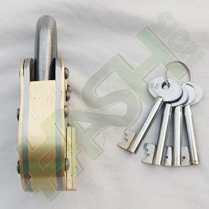 Antique Style Solid Brass Alcatraz Prison Padlocks Anti-Theft Manual Operation with 40 Years Warranty and 4 Master Keys - Product Image 3
