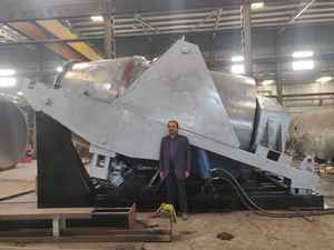 El mejor precio, horno rotativo de aceite de 3 toneladas, rodamiento de Motor de engranaje de Metal inclinable hidráulico, Control de temperatura preciso controlado por PLC - Product Image 3