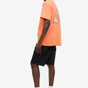 เสื้อยืด100% แขนสั้นสำหรับผู้ชายผ้าฝ้ายแห้งเร็วดีไซน์คอกลมระบายอากาศได้ดีสีพื้น200กรัม - Product Image 5