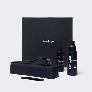 Kit de Soin de la Barbe pour Hommes en Gros d'Usine, Étiquette Privée Personnalisée, Hydratant Liquide, Kit de Nettoyage et d'Entretien avec Fonctionnalités de Croissance, Boîte Incluse - Product Image 1