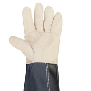Gants de soudage étiquetés sur mesure de haute qualité avec un bon prix pour la protection des mains et des bras - Product Image 2