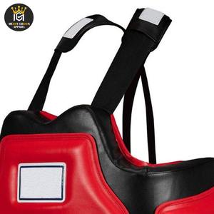 Cómodos protectores de pecho portátiles de alta calidad Taekwondo protectores de pecho conjuntos de boxeo de cuero genuino - Product Image 4