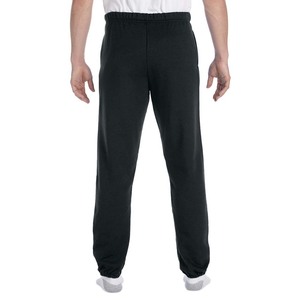 Adult Men's Winter Casual Fleece Open Bottom <b>Drawstring</b> Closure Mid Waist <b>Trouser</b> with Pockets - Product Image 6