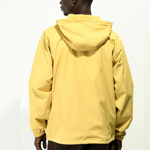 แจ็กเก็ตกันลมมีฮู้ดสำหรับผู้ชายผ้าฝ้าย100% กันน้ำมีกระเป๋าระบายอากาศ - Product Image 2